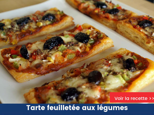 Tarte feuilletée aux légumes
